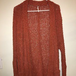 Free People Burnt Orange Cardigan